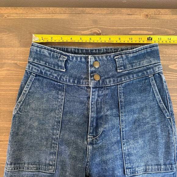 Abercrombie & Fitch Women's‎ 26/2R Blue Ultra High Rise Straight Leg Denim Jeans - Picture 7 of 9